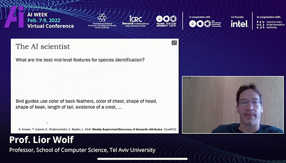 AI WEEK FEB. 7-9, 2022 Virtual Conference, Prof. Lior Wolf